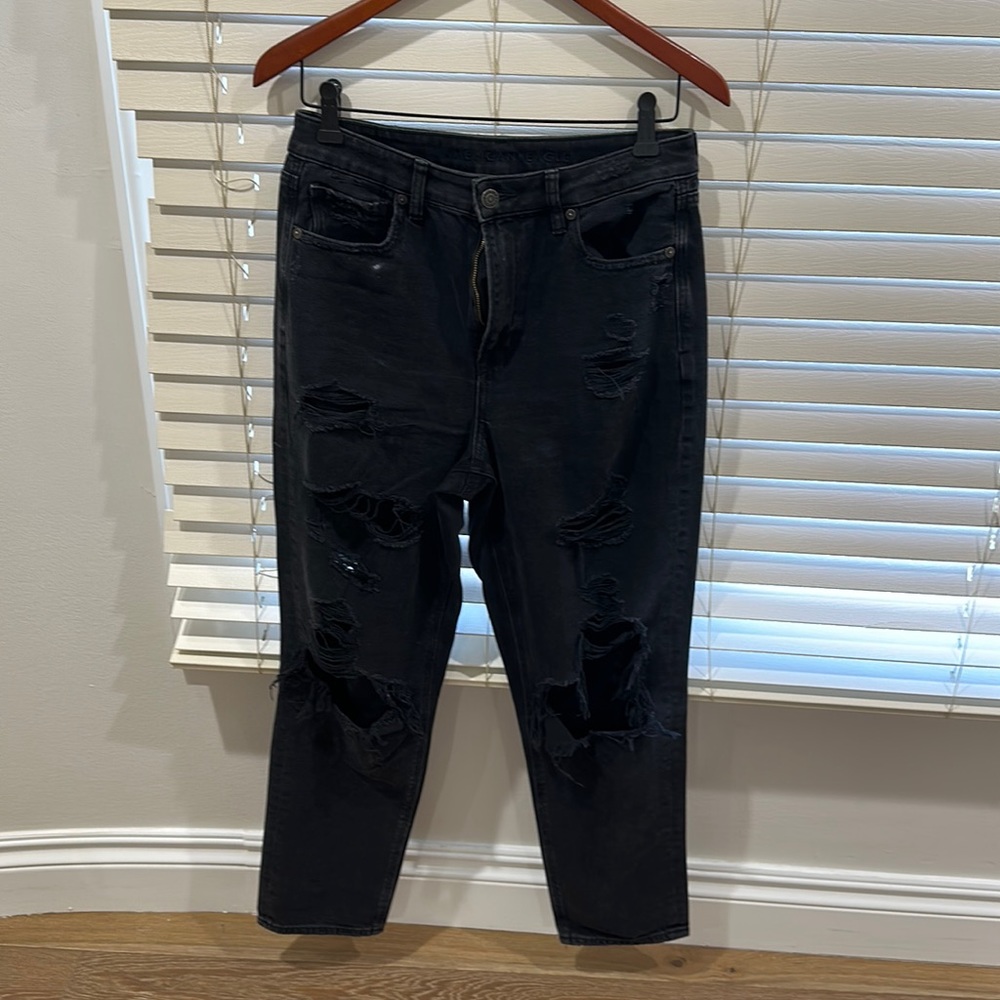 American Eagle Comfort Stretch Waistband Ripped Jeans